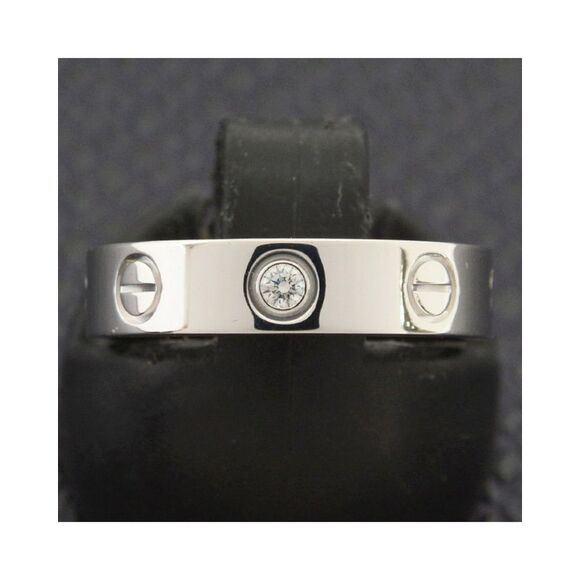 Pre Loved Louis Vuitton Cartier Love Diamond Ring in 18K White Gold - Picture 7 of 8